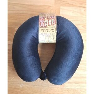 Navy Blue U Shaped Travel Pillow Neck Support Head Rest Airplane Sleep Cushion
